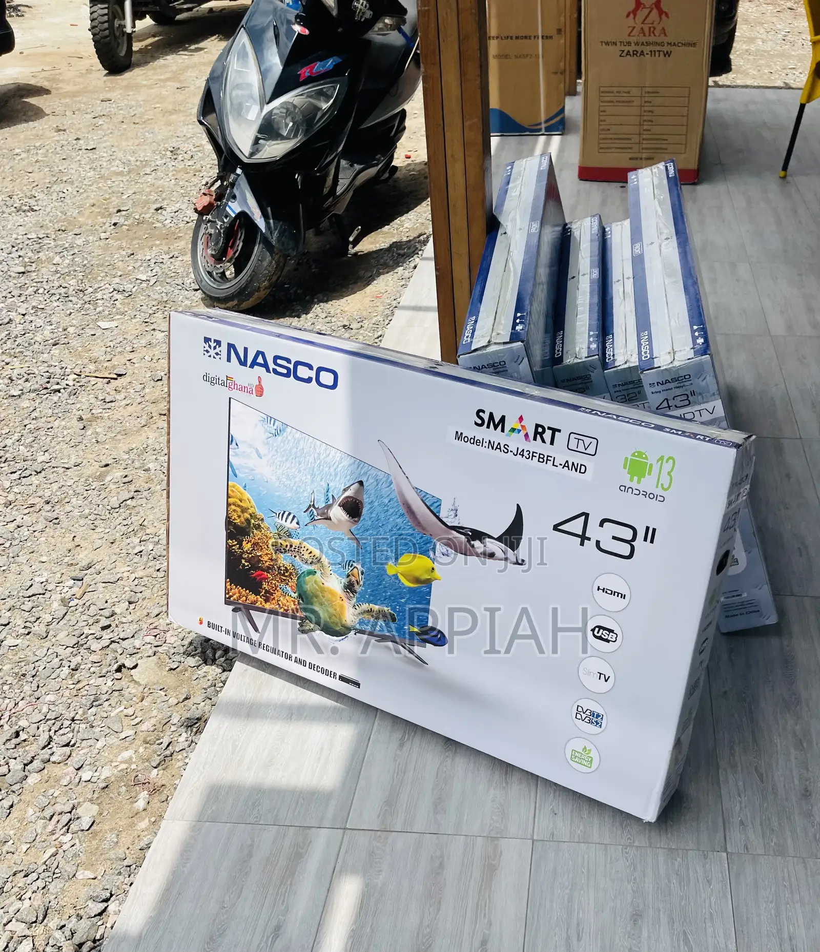 High Quality Nasco 50” FHD Satellite Electric Tv.