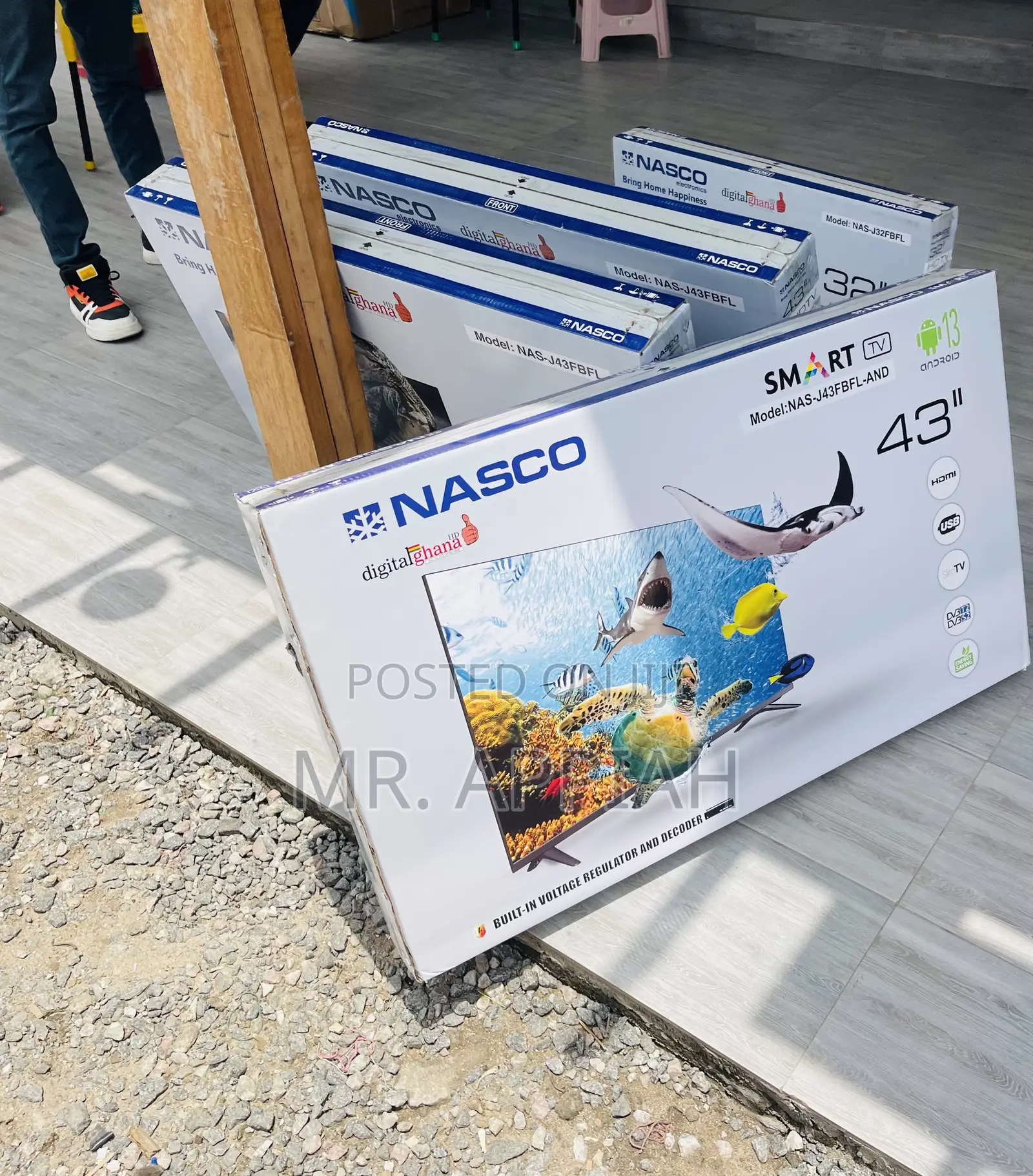 High Quality Nasco 50” FHD Satellite Electric Tv.