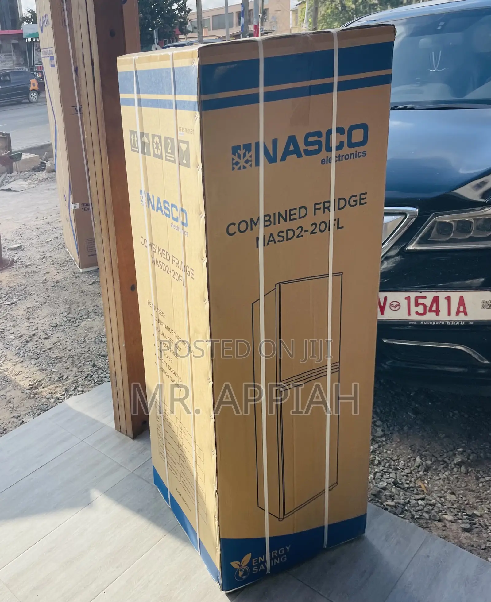 Original Nasco Nasd2-20 2 Door Fridge With Shelves(Gray).