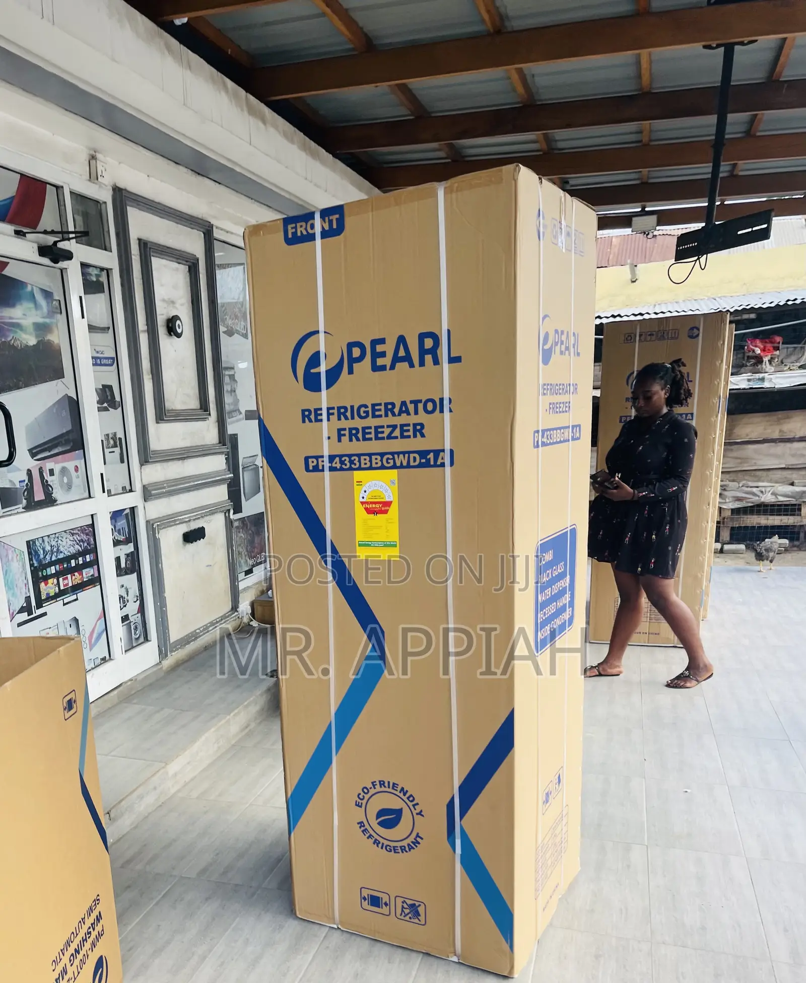 Purchase Original PearlPF 433 BBGWD-1A 2 Door Fridge(Black)