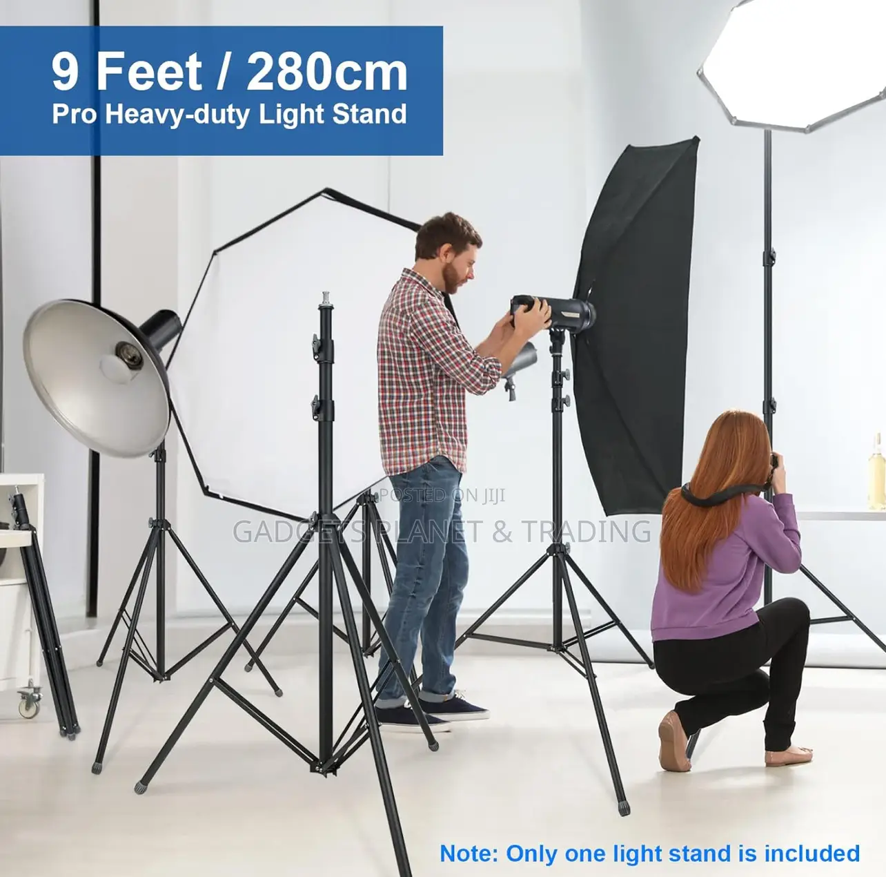 Linco Heavy Duty 9 Feet/2.8 Metal Photography Light Stand