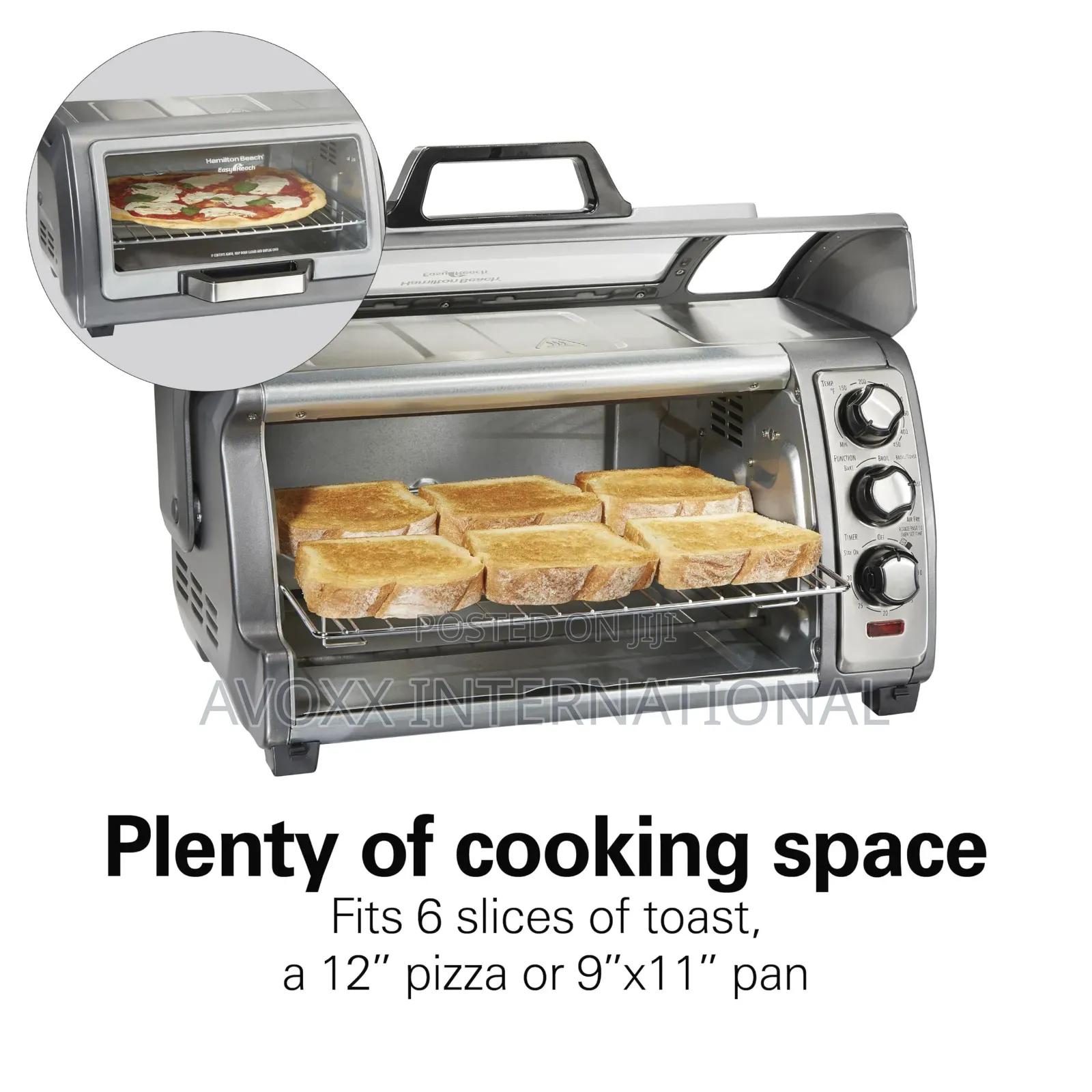 Hamilton Beach Toaster Oven Air Fryer Combo W/Large Capacity