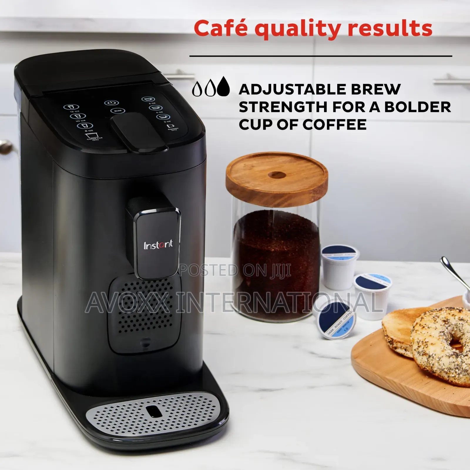 Instant Pot 3-in-1 Espresso, K-Cup Pod Ground Coffee Maker