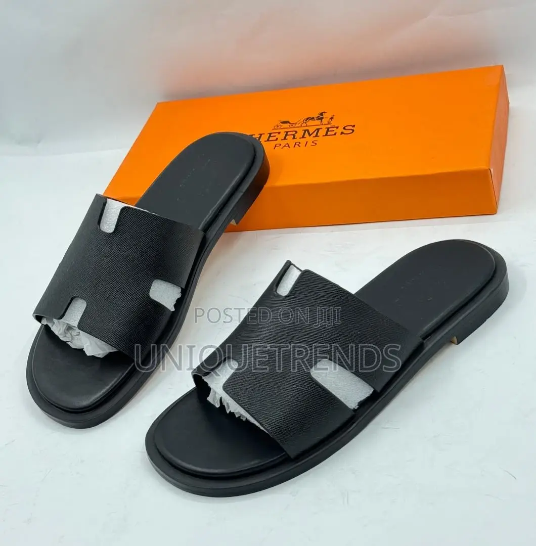Hermes Original Leather Slippers