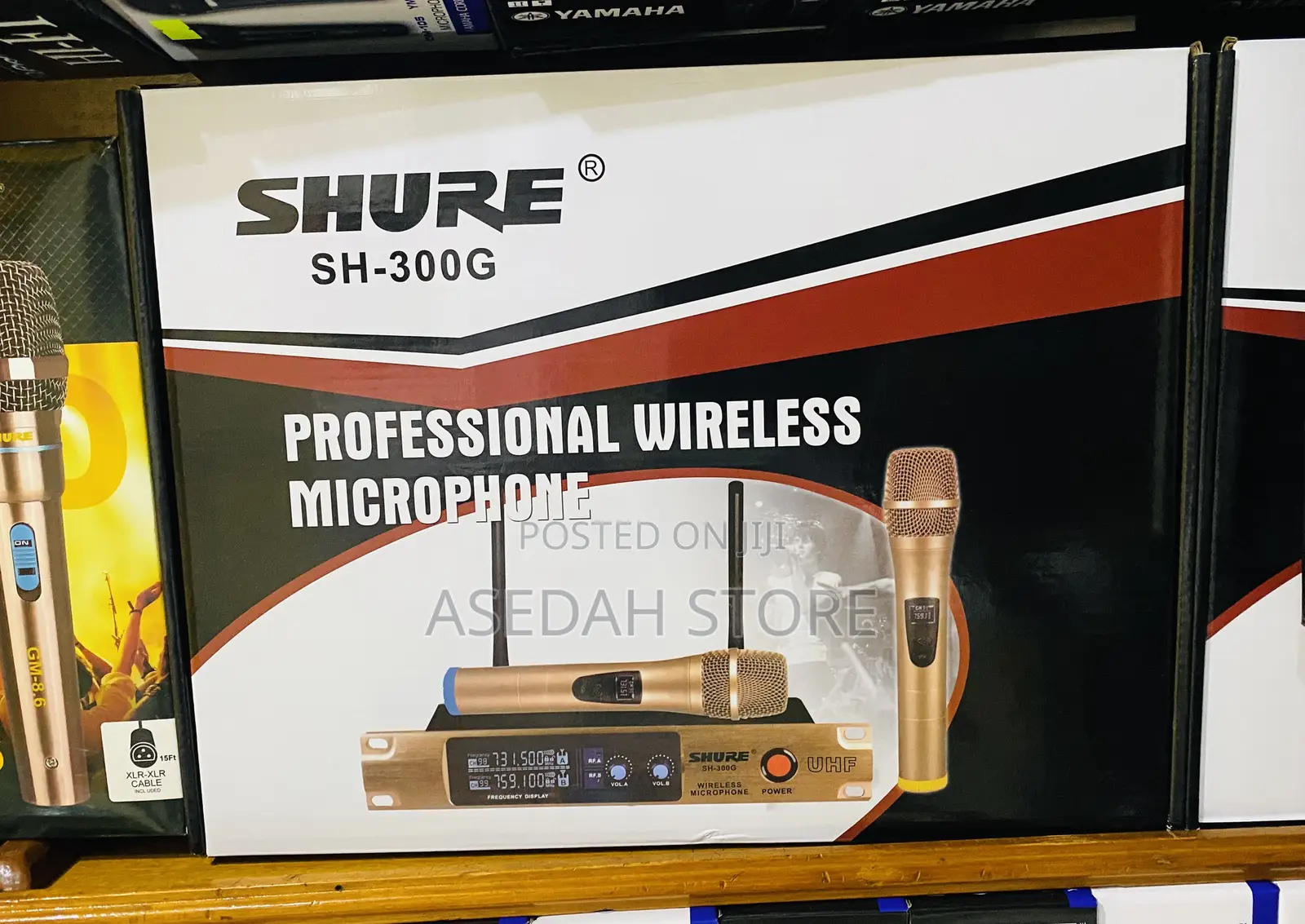 Professional Wireless Microphone Shure 2 in 1