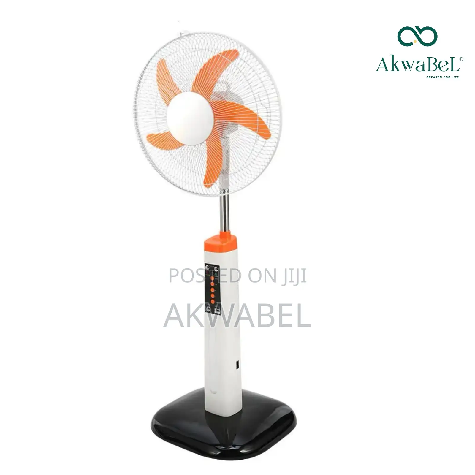 Rechargeable Solar Fan • Remote Controlled •16inch • Ac/Dc