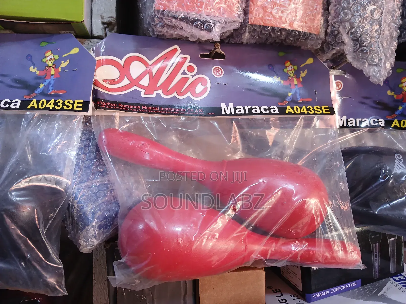 Red Plastic Maracas