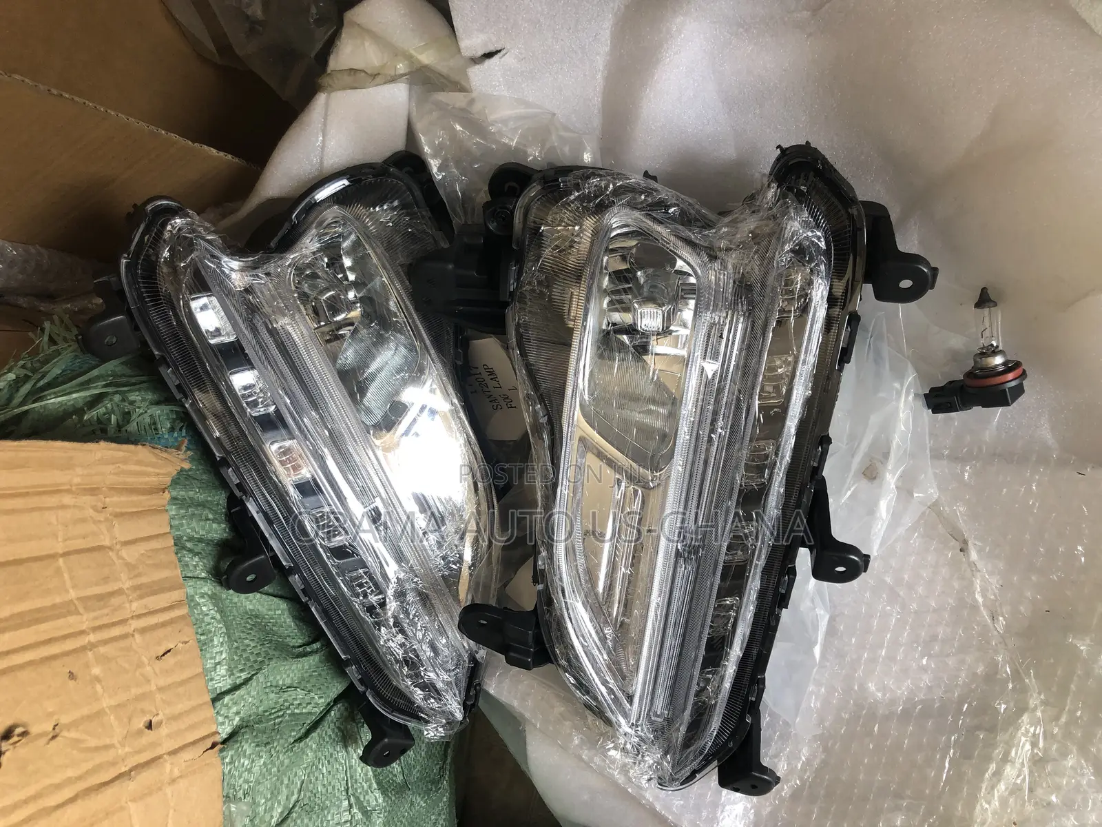 Hyundai Santafe 2017 Fog Light Santa Fe 2016 2017 2018 Foglight Led