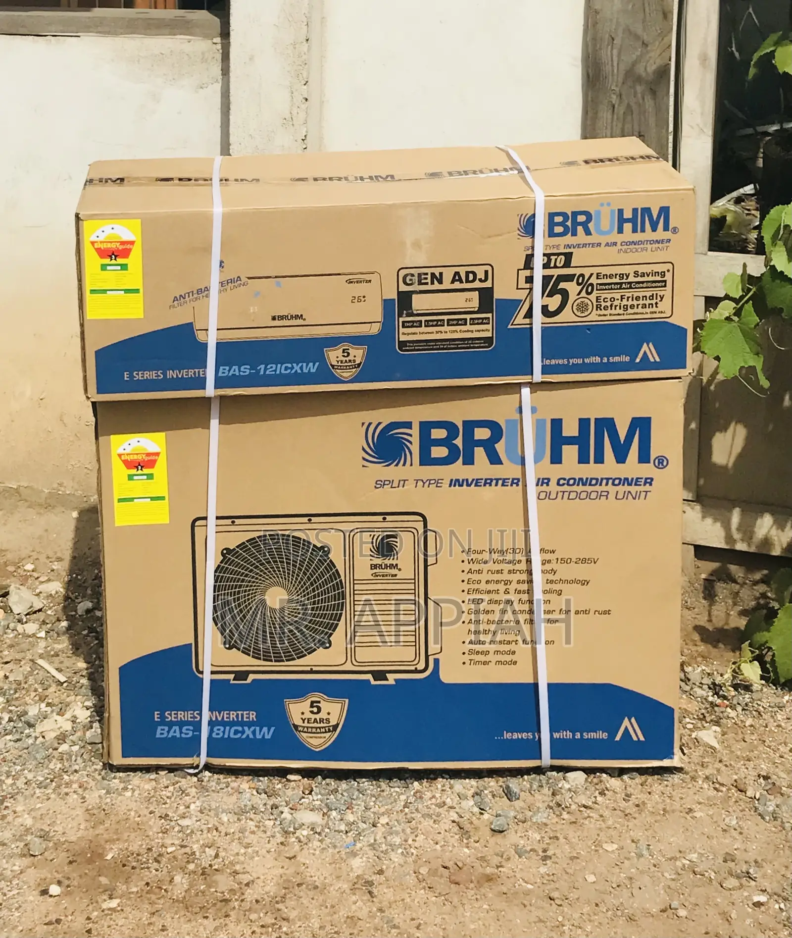 Extremely Chilling Bruhm 1.5hp Non Inverter Electric Ac.
