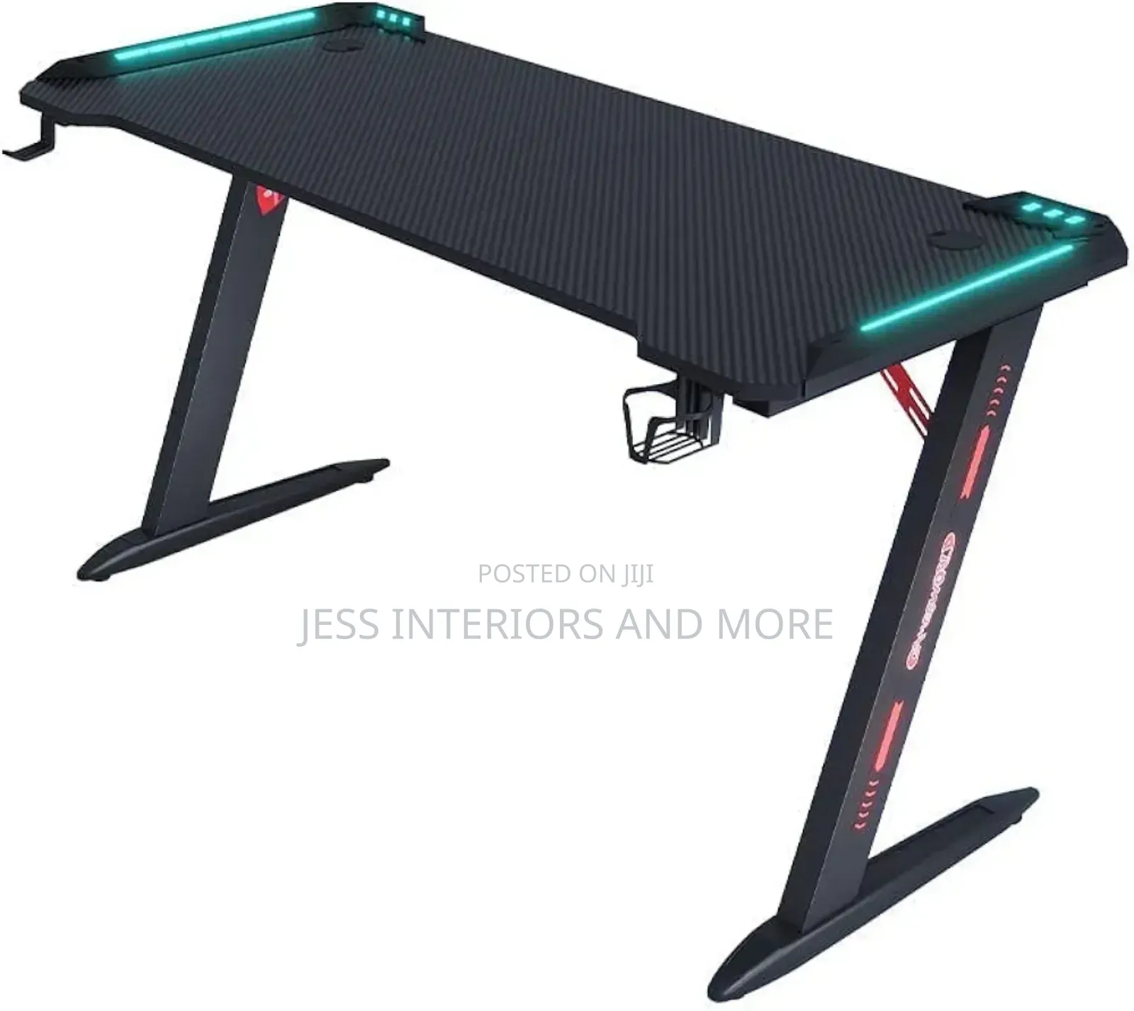 Gaming Desk "Z" With RGB Led Lights