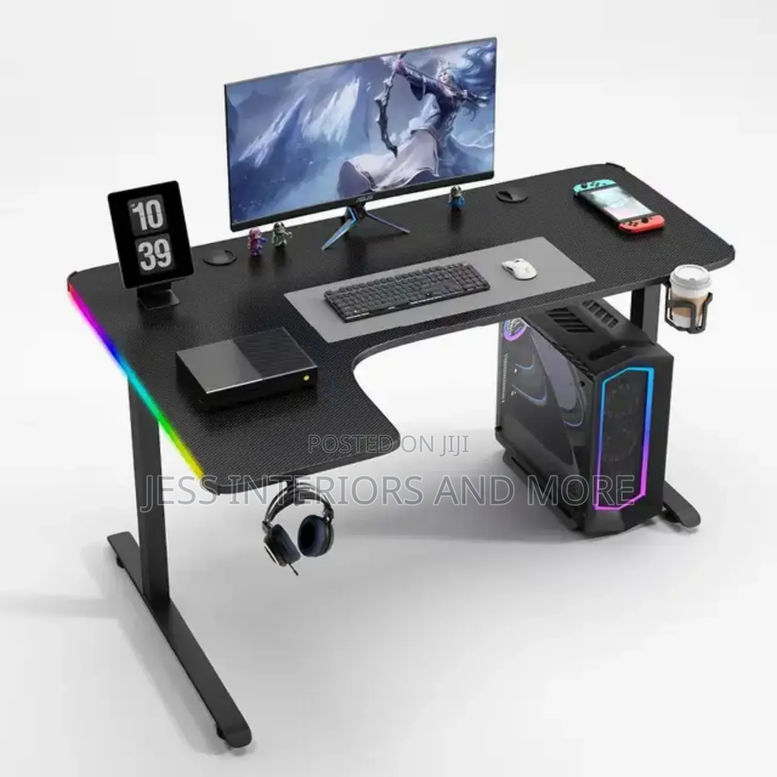 Computer Desk RGB Led(L-Shaped)