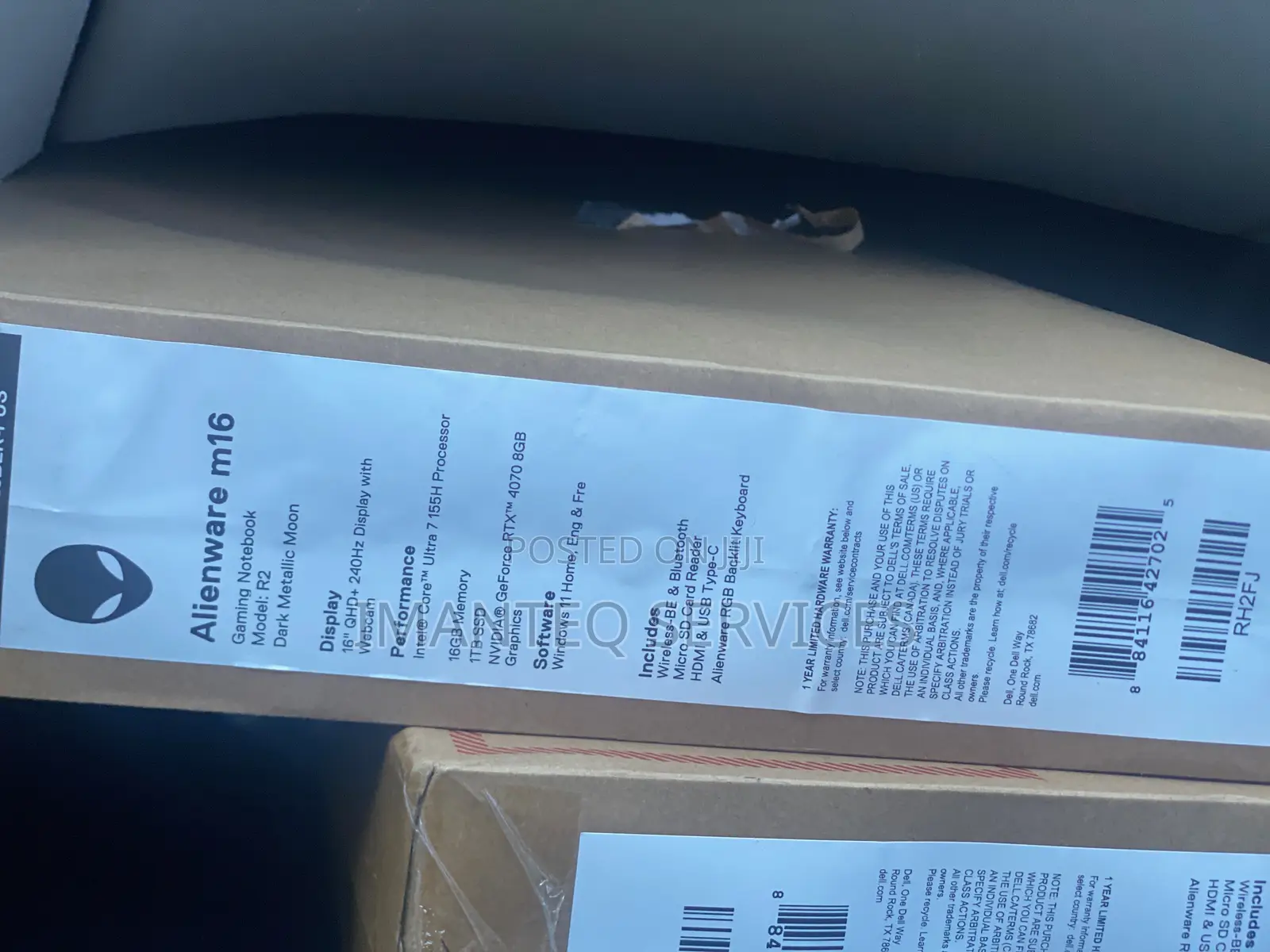 New Laptop Alienware M17x R2 16GB Intel Core Ultra 7 SSD 1T