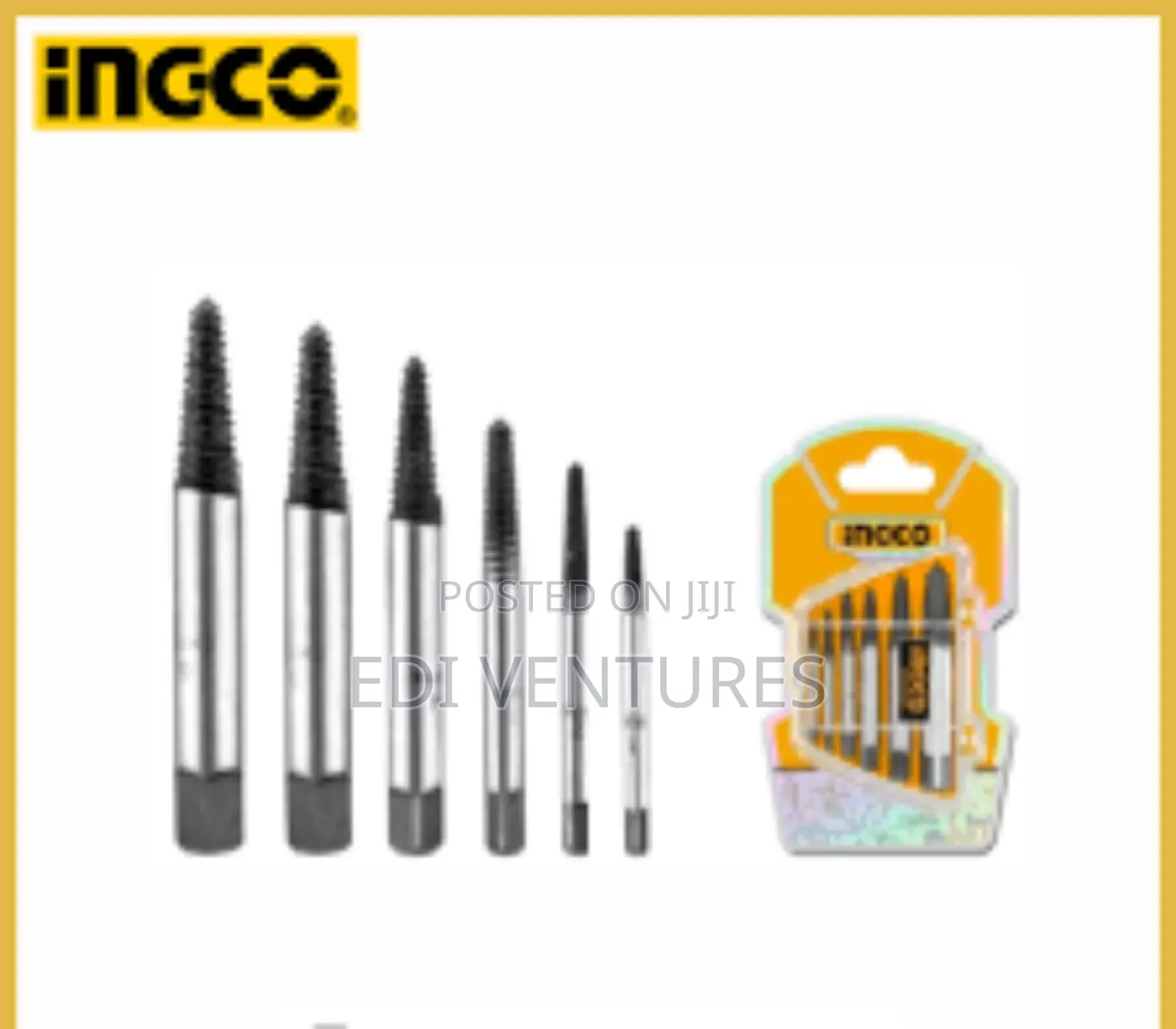 Ingco 6 Pieces Screw Extractor Set