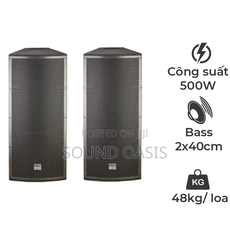 Studiomaster TRX215A 2x 15" 2 Way Pro Active Speaker - 500w