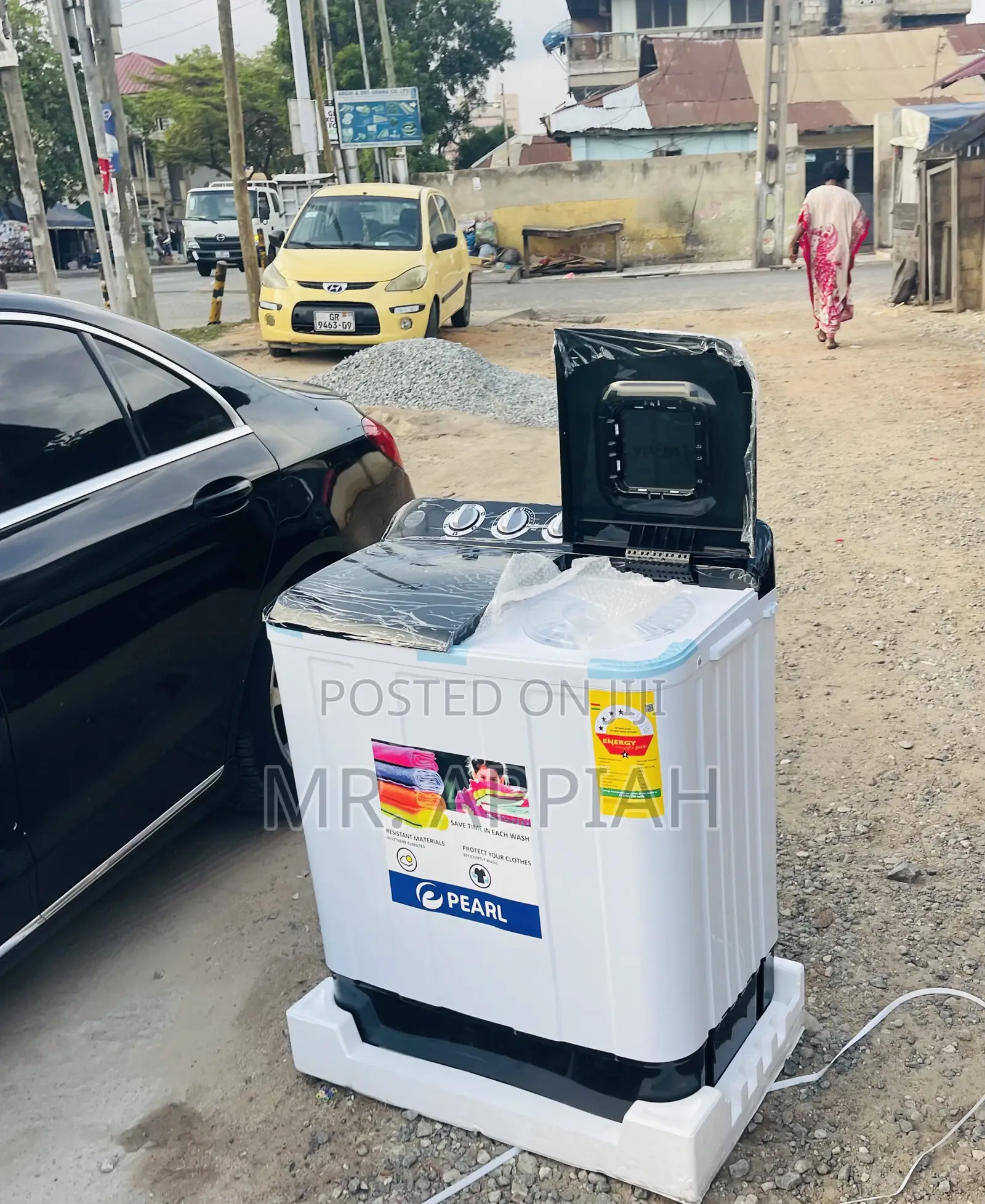 Spin/Dry Pearl 10kg Semi-Auto Electric Washing Machine.