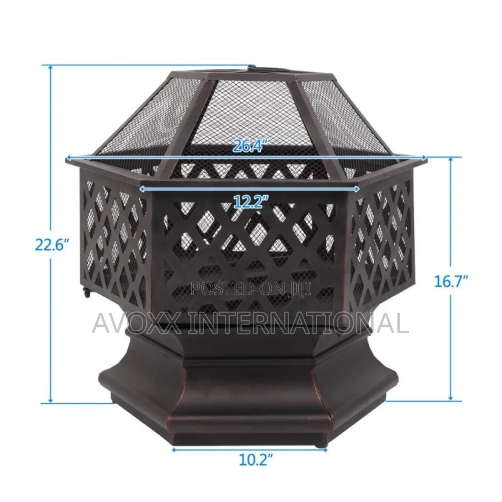 Zimtown 22 Inch Fire Pit Wood Burning Bonfire Firebowl