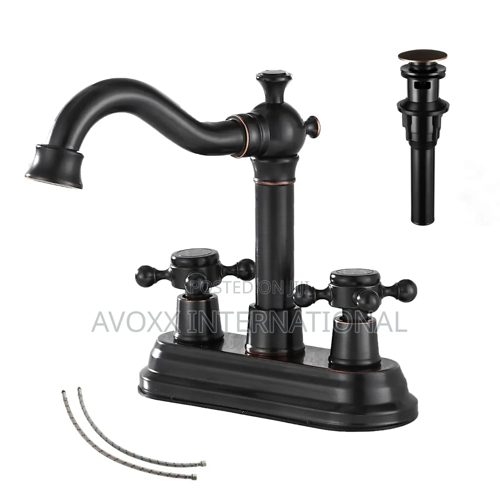 Ggstudy Bathroom Faucet Oil Rubbed Bronze 2 Handles 4"