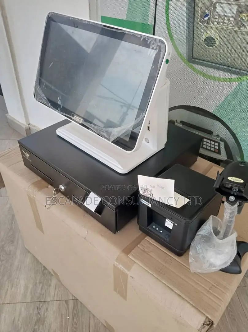 Pos Computer Single Screen Complete Set I3,128gb Ssd,8gb RAM