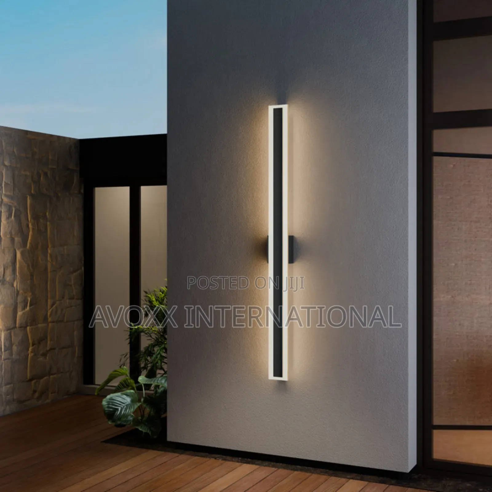 Eljan New Upgrade Iron Outdoor LED Wall Light W/ Back Plate