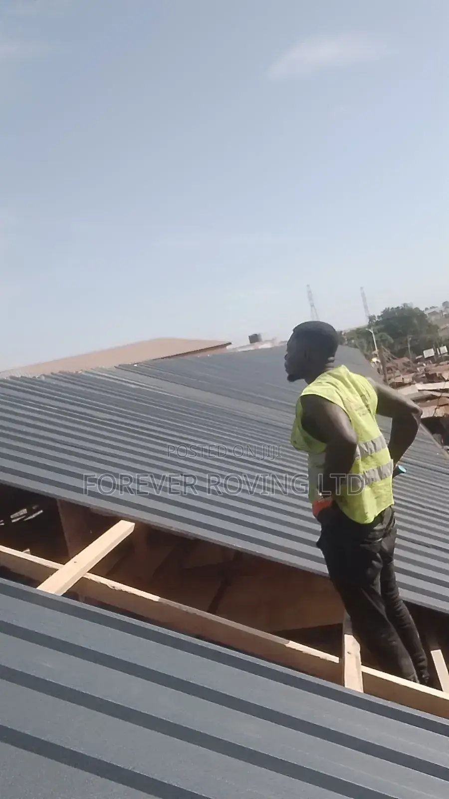 Inverted Box Rib Roofing Project Ongoing at Ashiaman Market