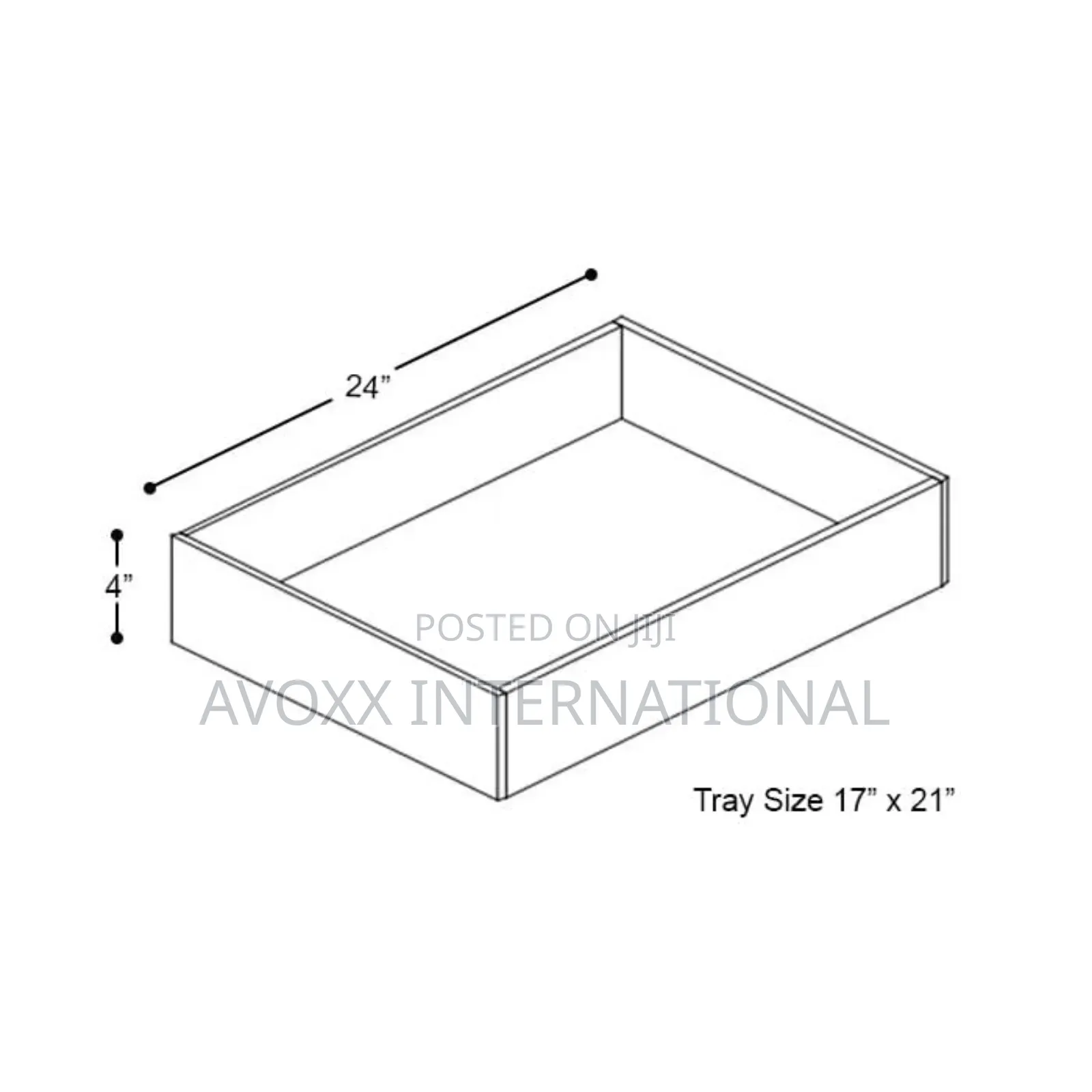 ROT24 Roll Out Tray, Pull Out Cabinet Shelf, Cabinet Drawers