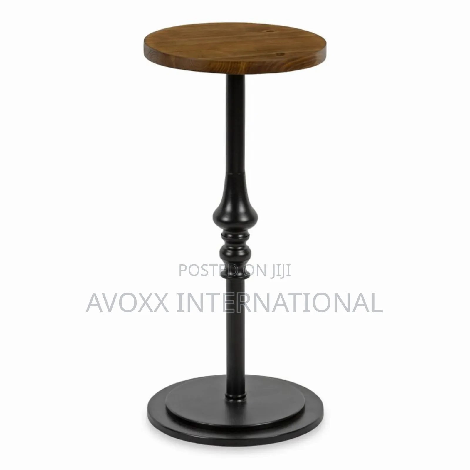 Parodi 26'' Tall Solid Wood Pedestal End Table
