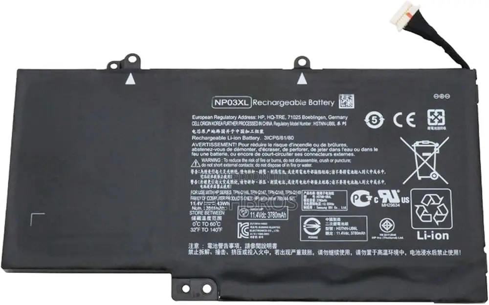 Original HP Battery Pavilion X360 13 and Envy 15 -NP03XL