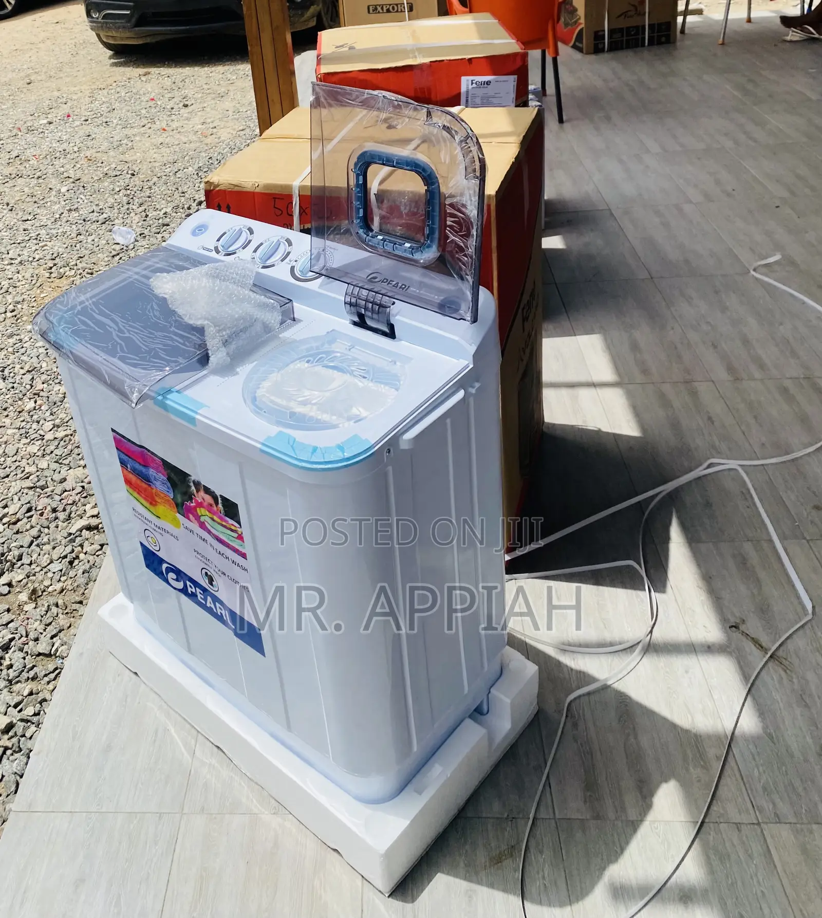 Latest Pearl 7kg Top Load Washing Machine + Transparent Lid