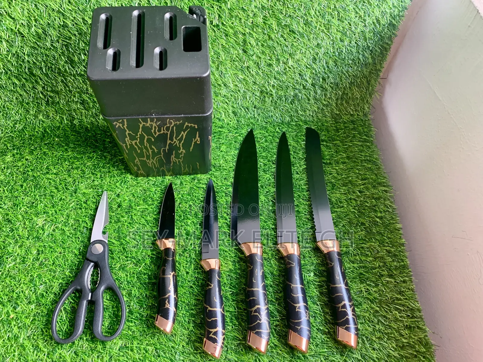 7pcs Non Stick Coated Knife Set
