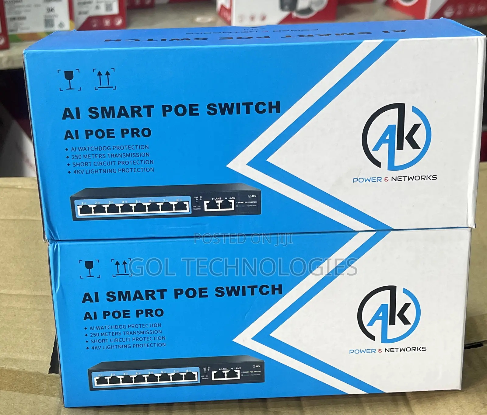 8port AI POE Switch With 2 Uplink Smart POE Switch