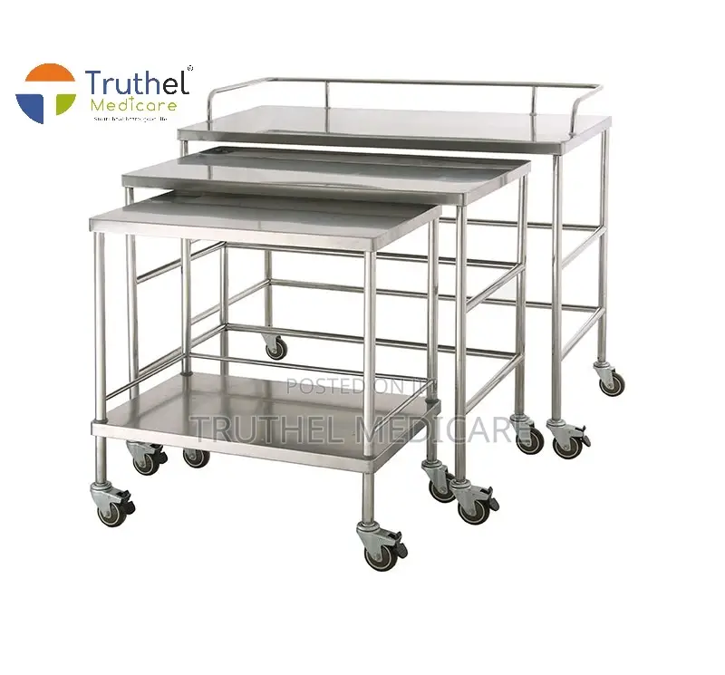 Stainless Medicine Trolley (2 Steps)
