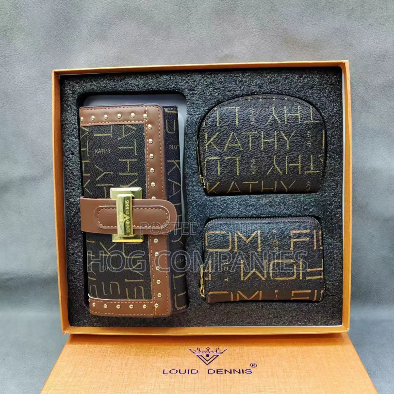 Ladies 3 in 1 Purse Wallet Valentine Gift Set Package- Fast Delivery