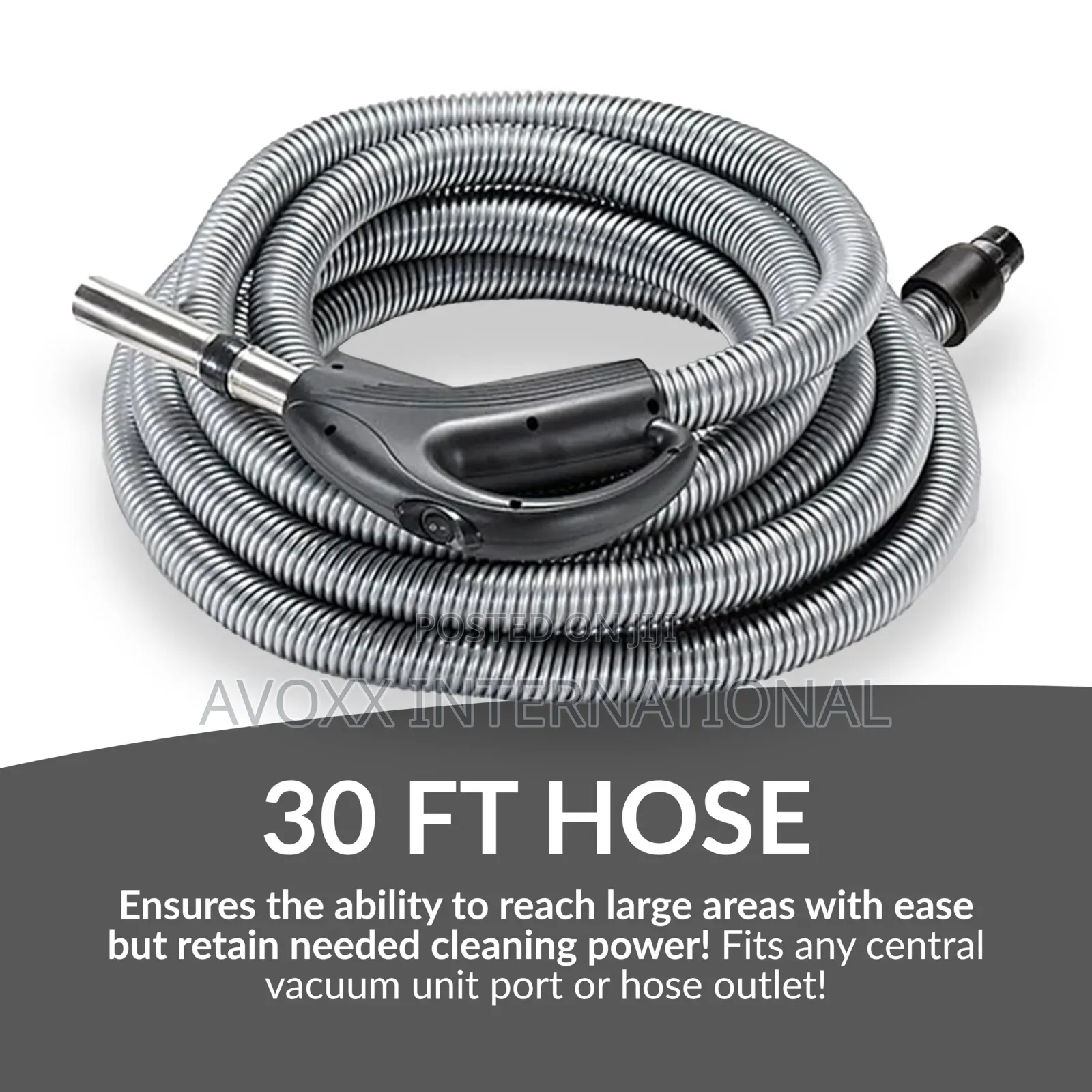 GV Universal Central Vacuum Hose Kit With Turbo Nozzles