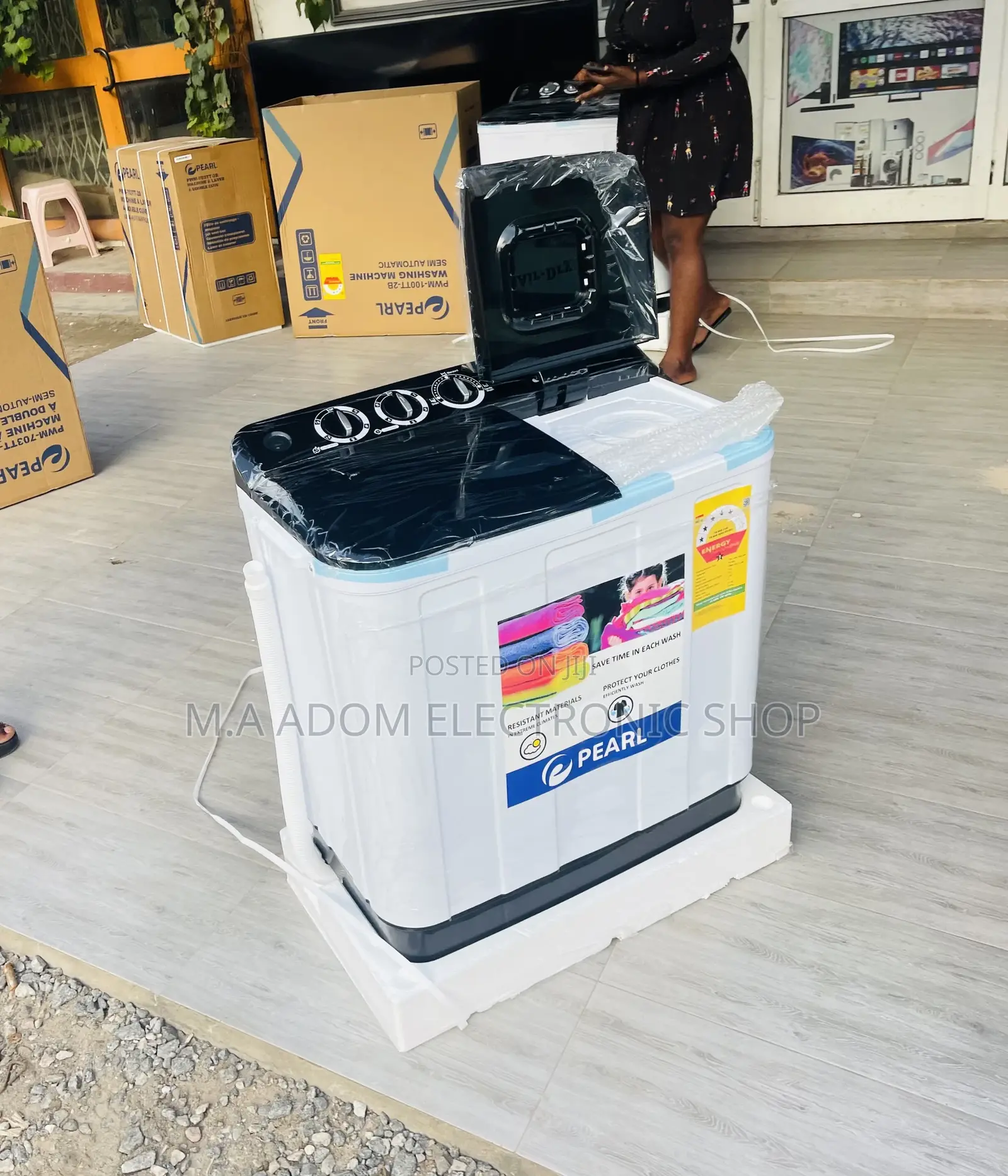 Authentic Pearl 18kg Top Load Electric Washing Machine.