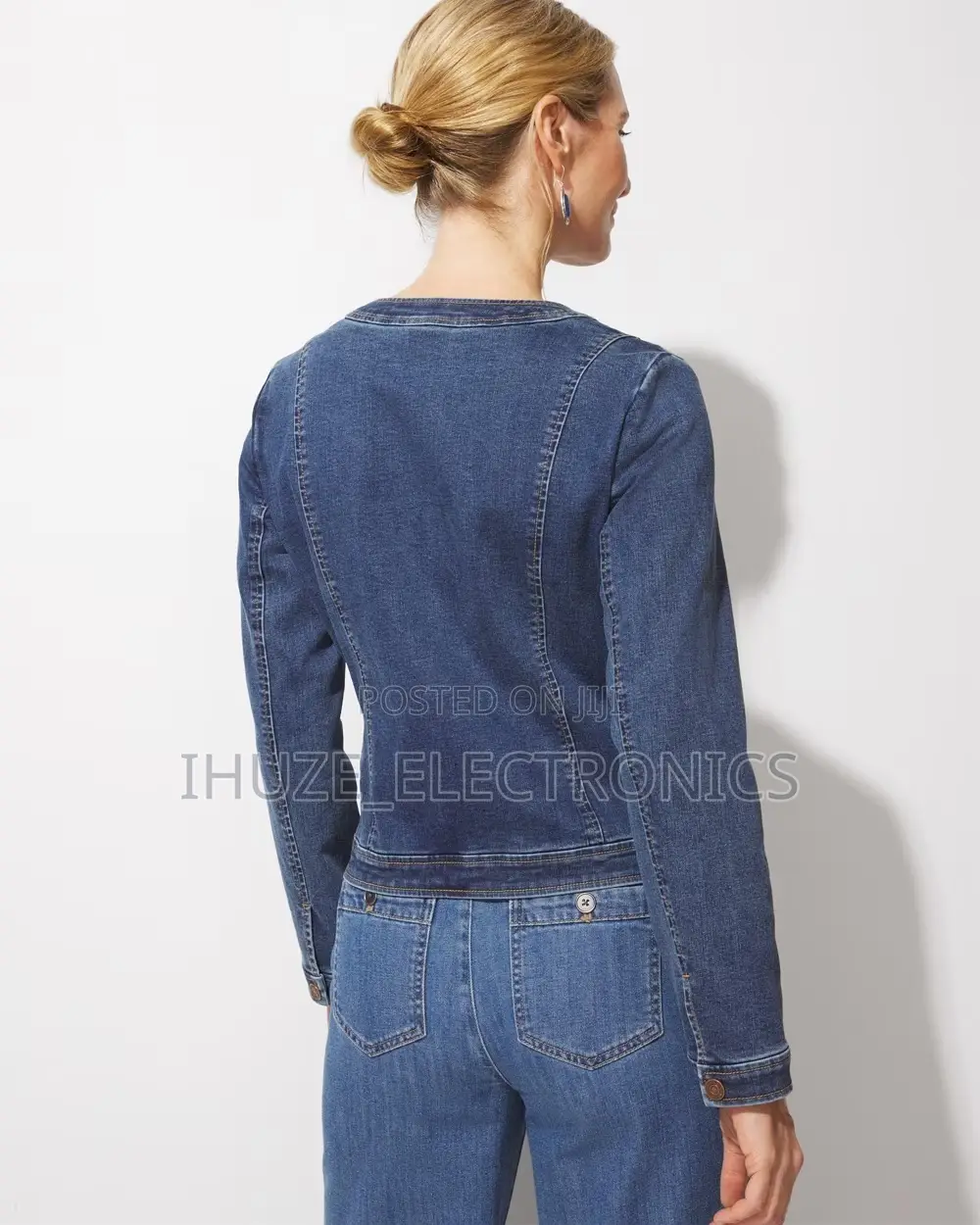 Perfect Stretch Pocket Denim Jacket (From USA)