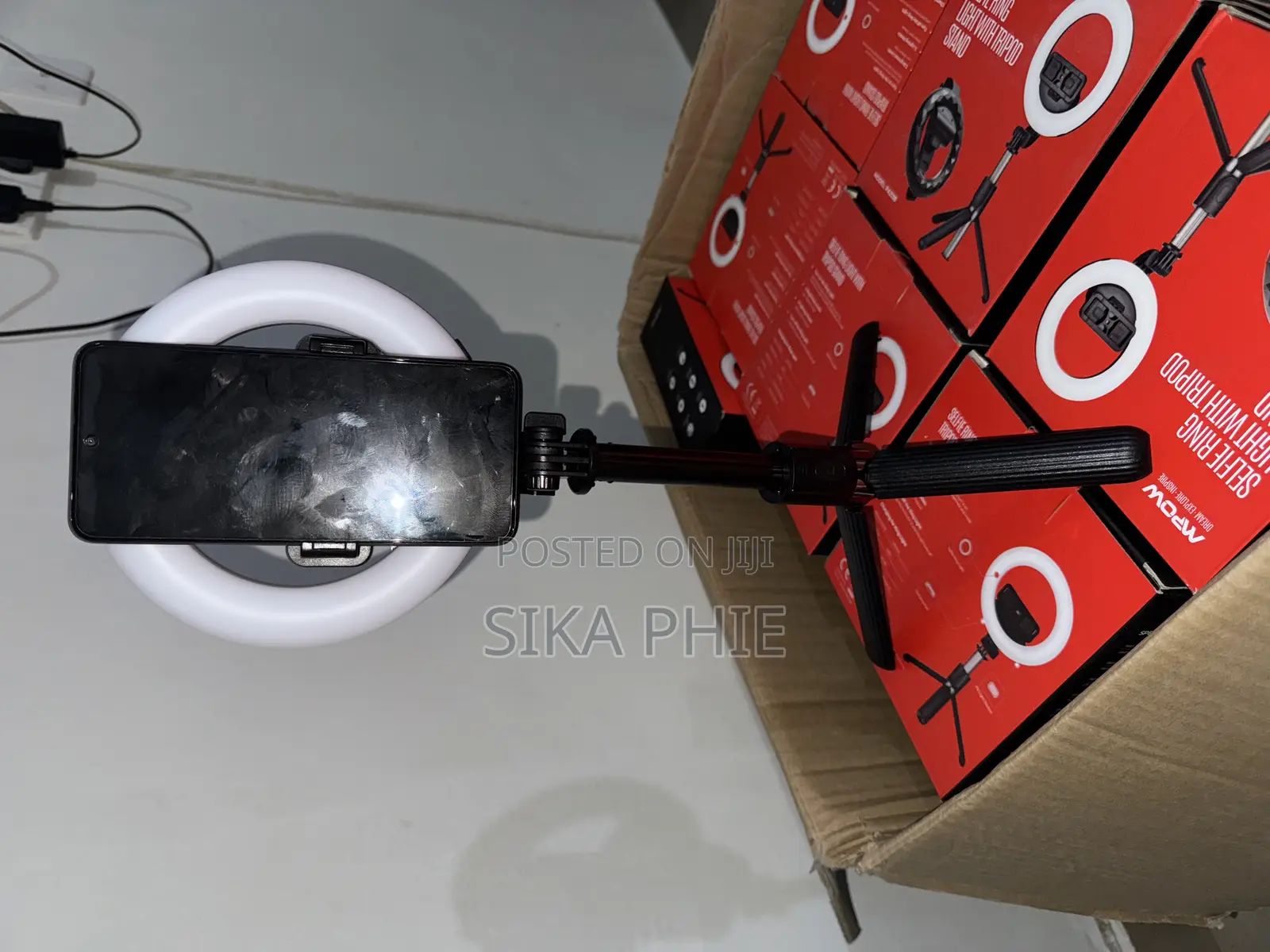 Selfie Ring Light, Tripod With Charger and Battery