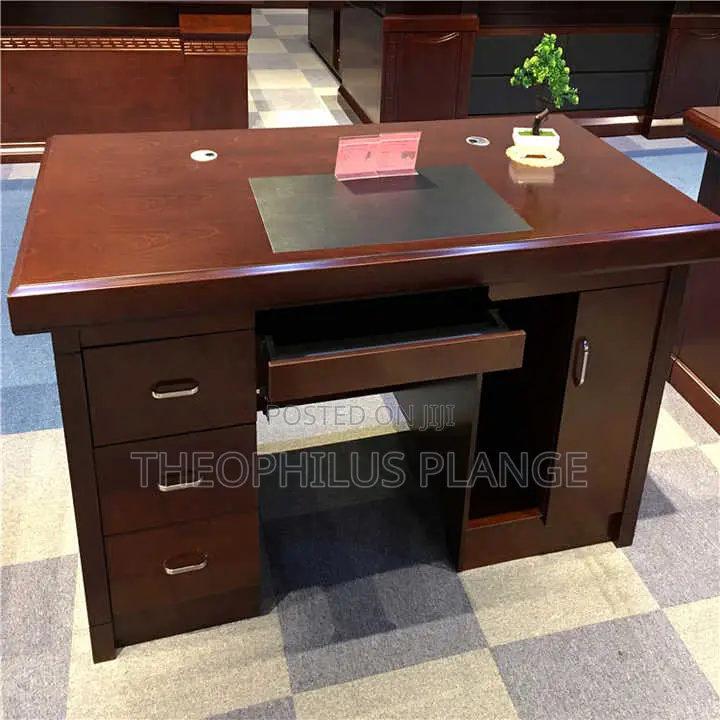 2.2m Executive Office Desk Brown.