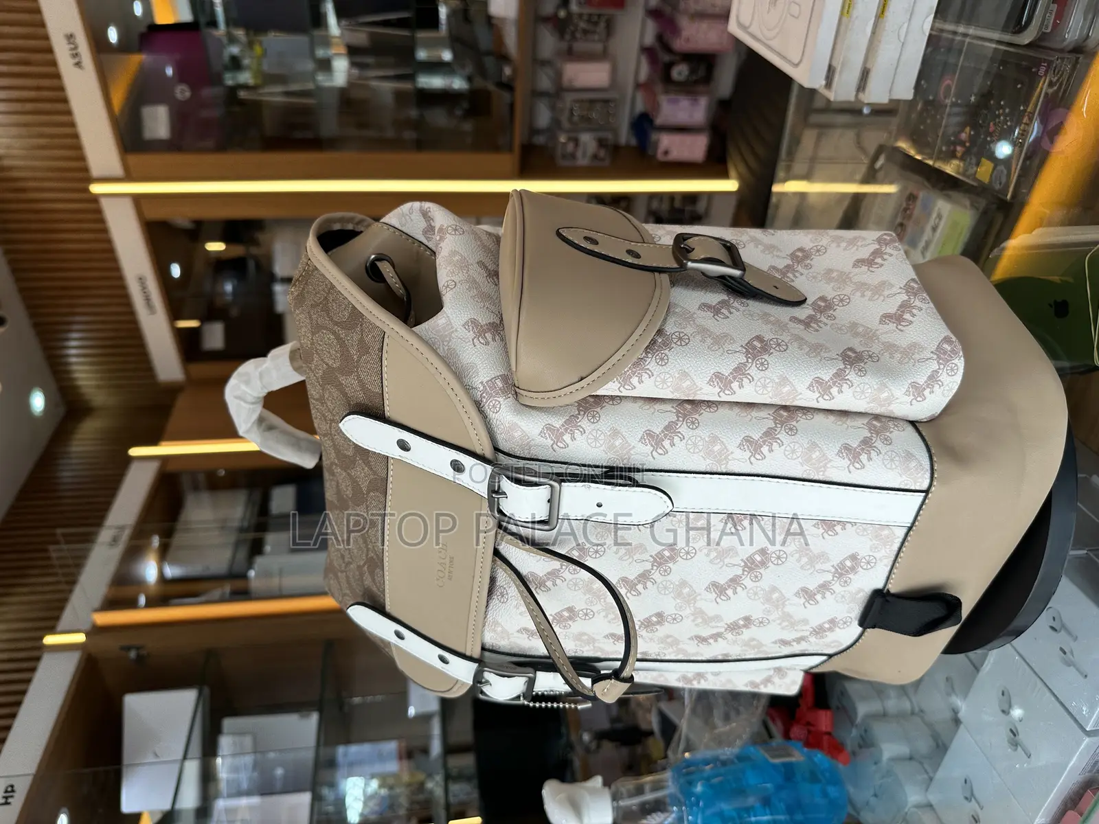 Coach 1941 Brown Off-White Hitch Backpack