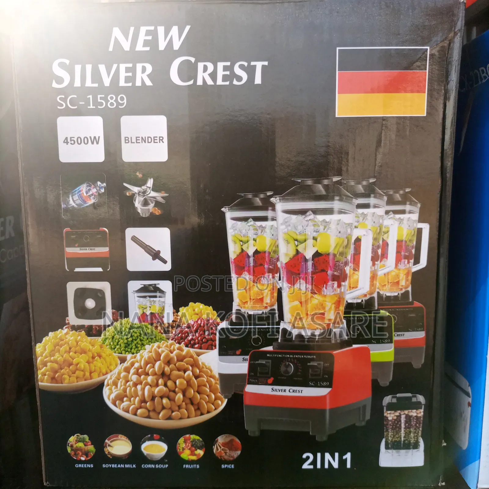 New Silver Crest 2 in 1 Blender