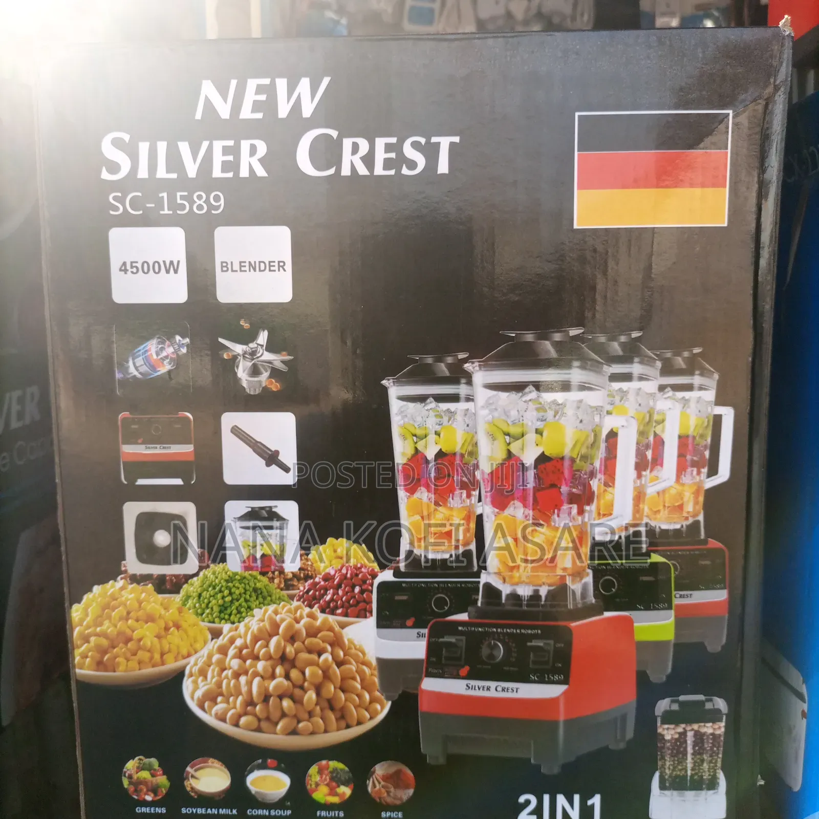 New Silver Crest 2 in 1 Blender
