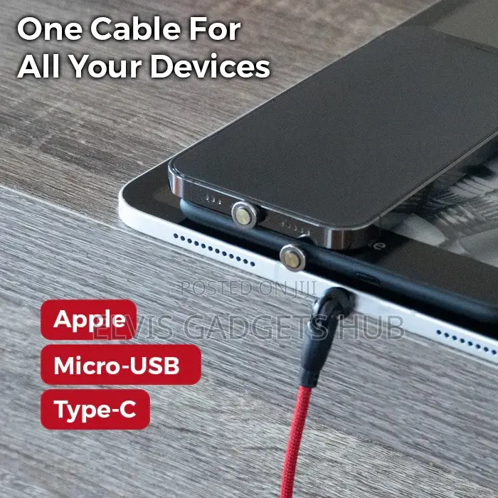 USLION Magnetic 540° Rotating Fast Charging Cable