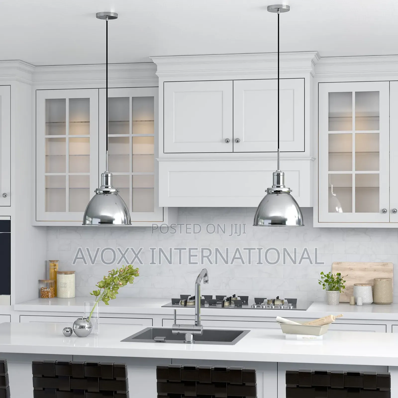 Madison 12" Wide Pendant W/ Metal Shade In Polished Nickel