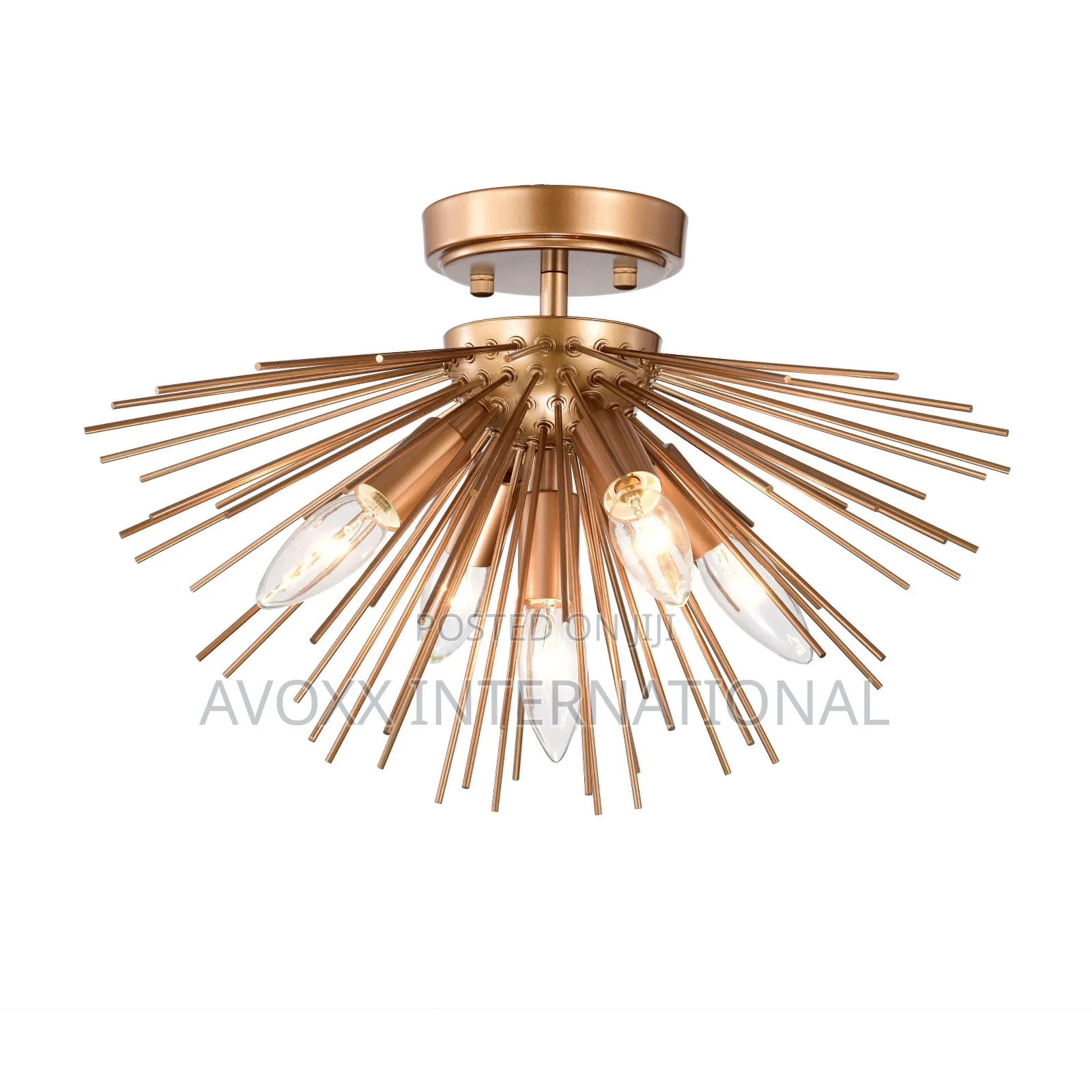 Lorena Sputnik Bronze Metal Mount W/5 Lights FD-6592-CHJ