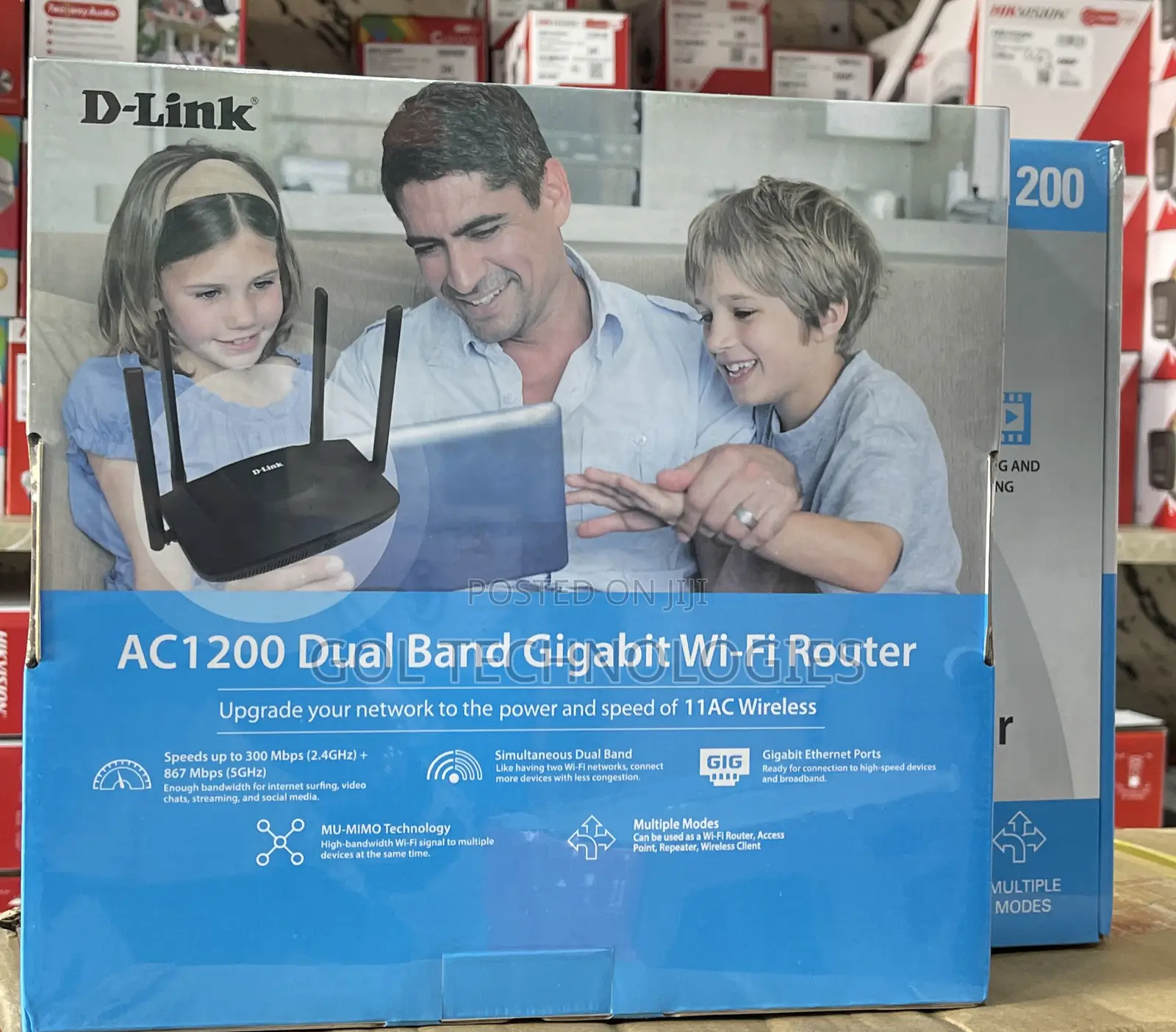 D-Link AC1200 MU-MIMO Gigabit Router Hi-Speed Wireless Route