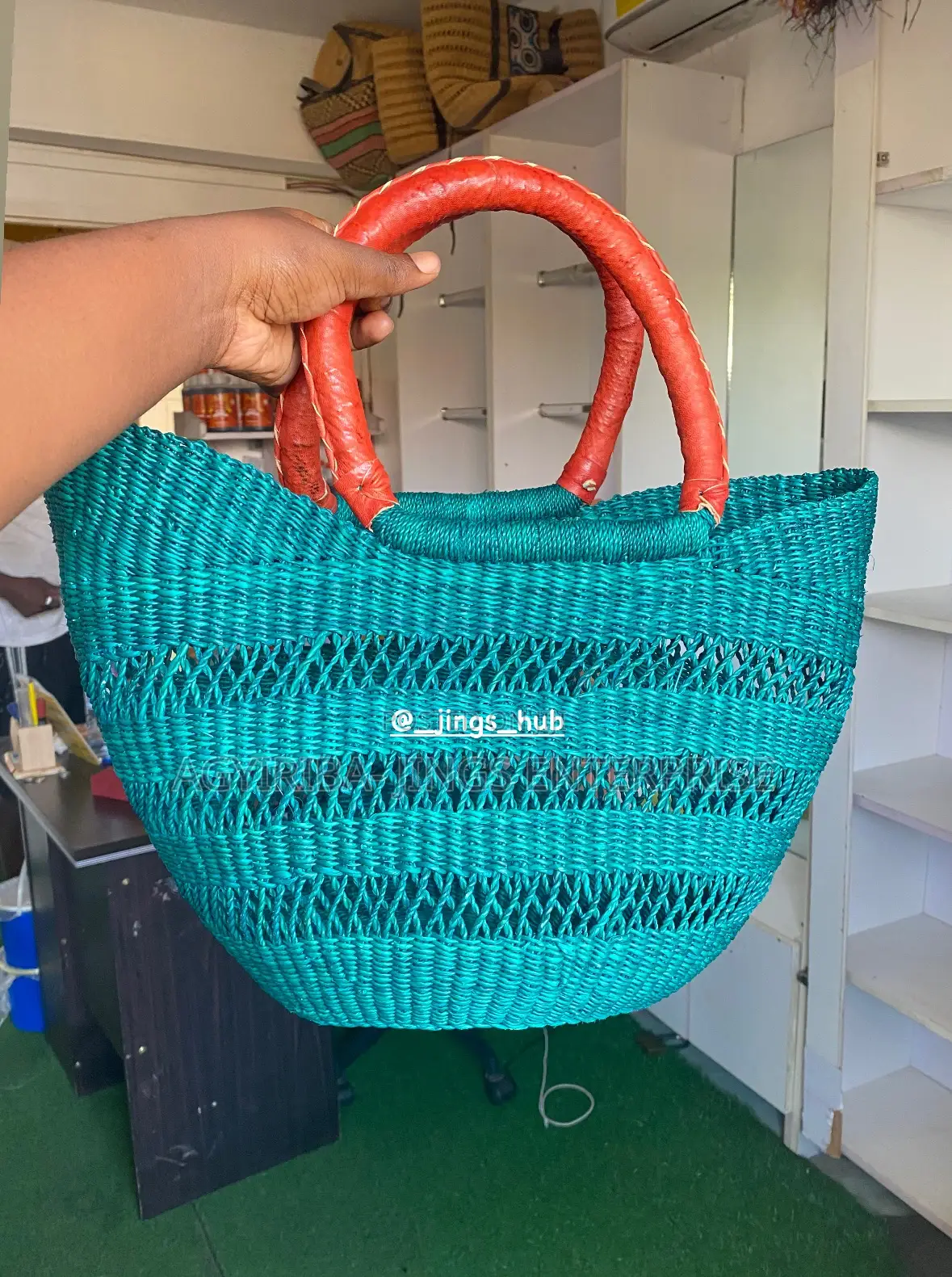Beautiful Bolga Handwoven Bags