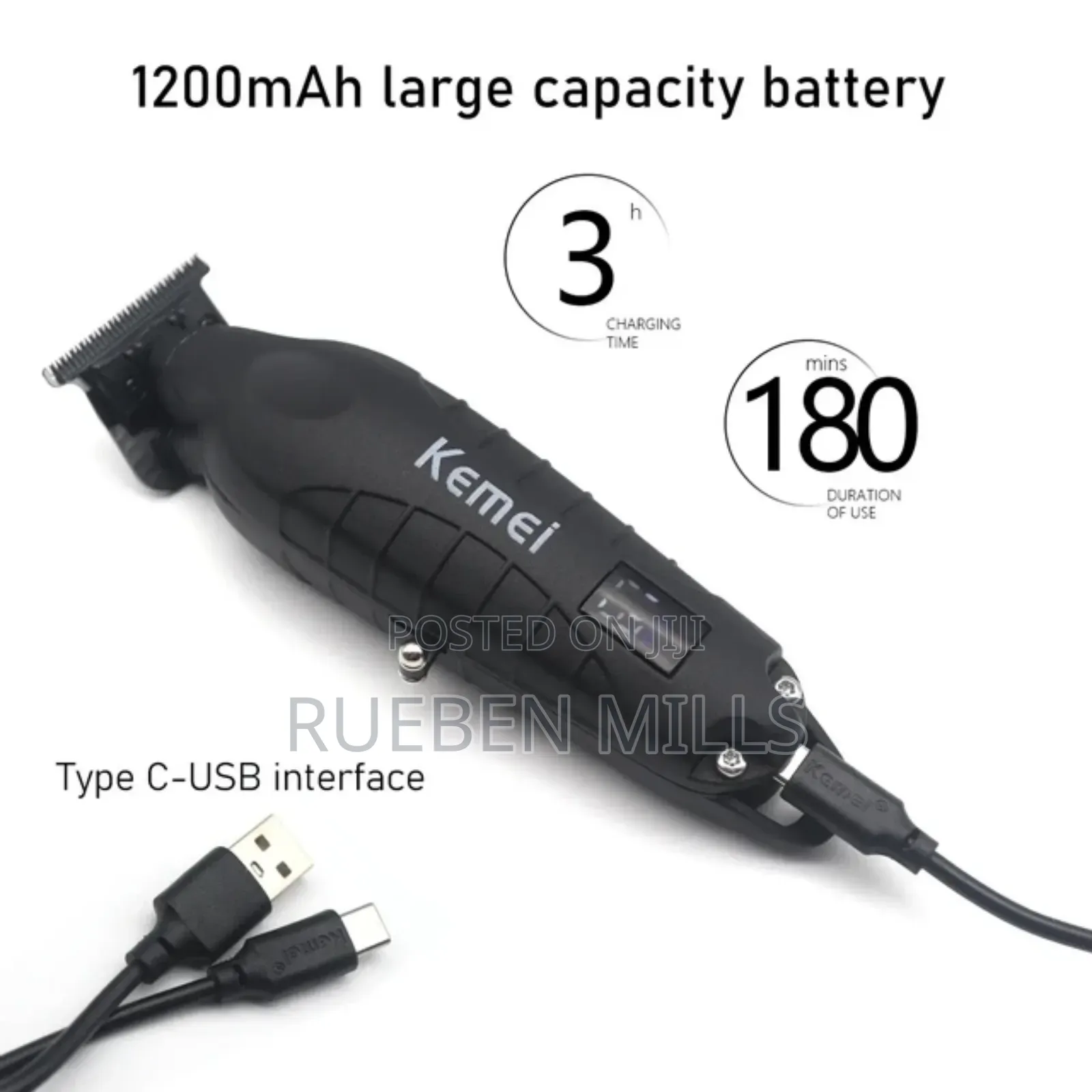 Kemei New Design Hair Cutter Beard Trimmer Barbering Machine