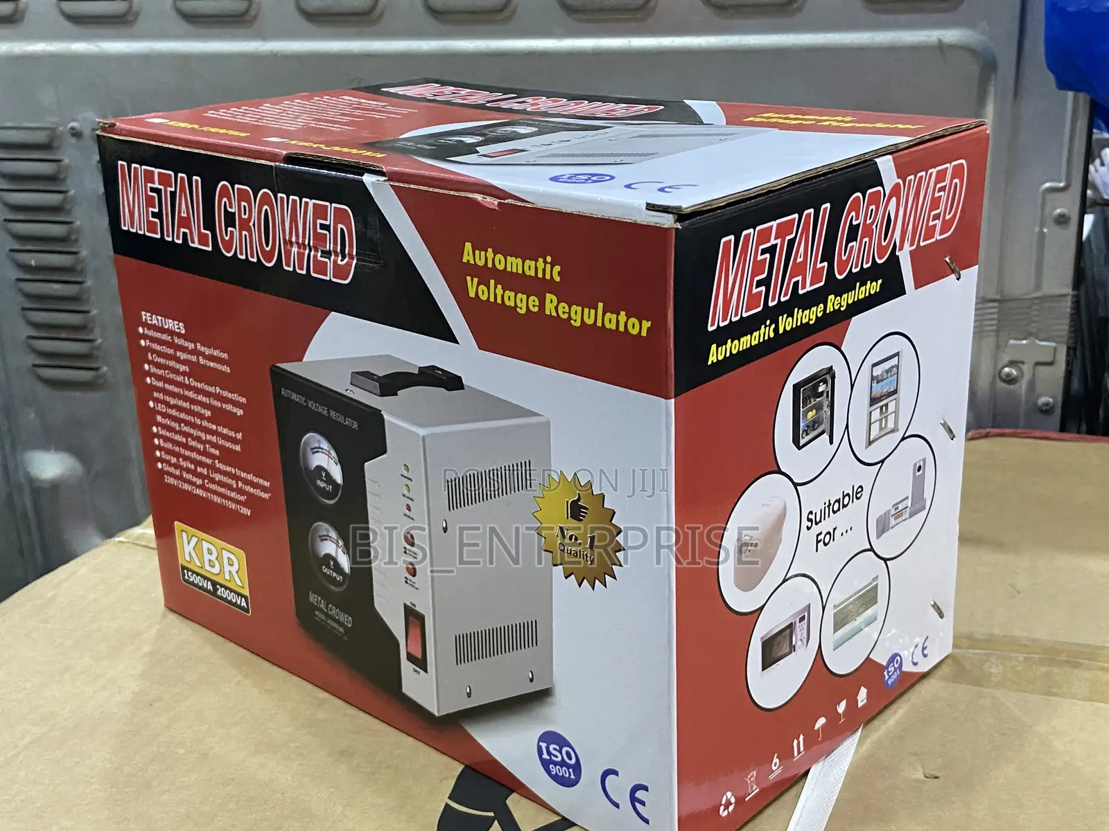 Stabilizer Metal Crowed 2000va Digital Automatic Voltage