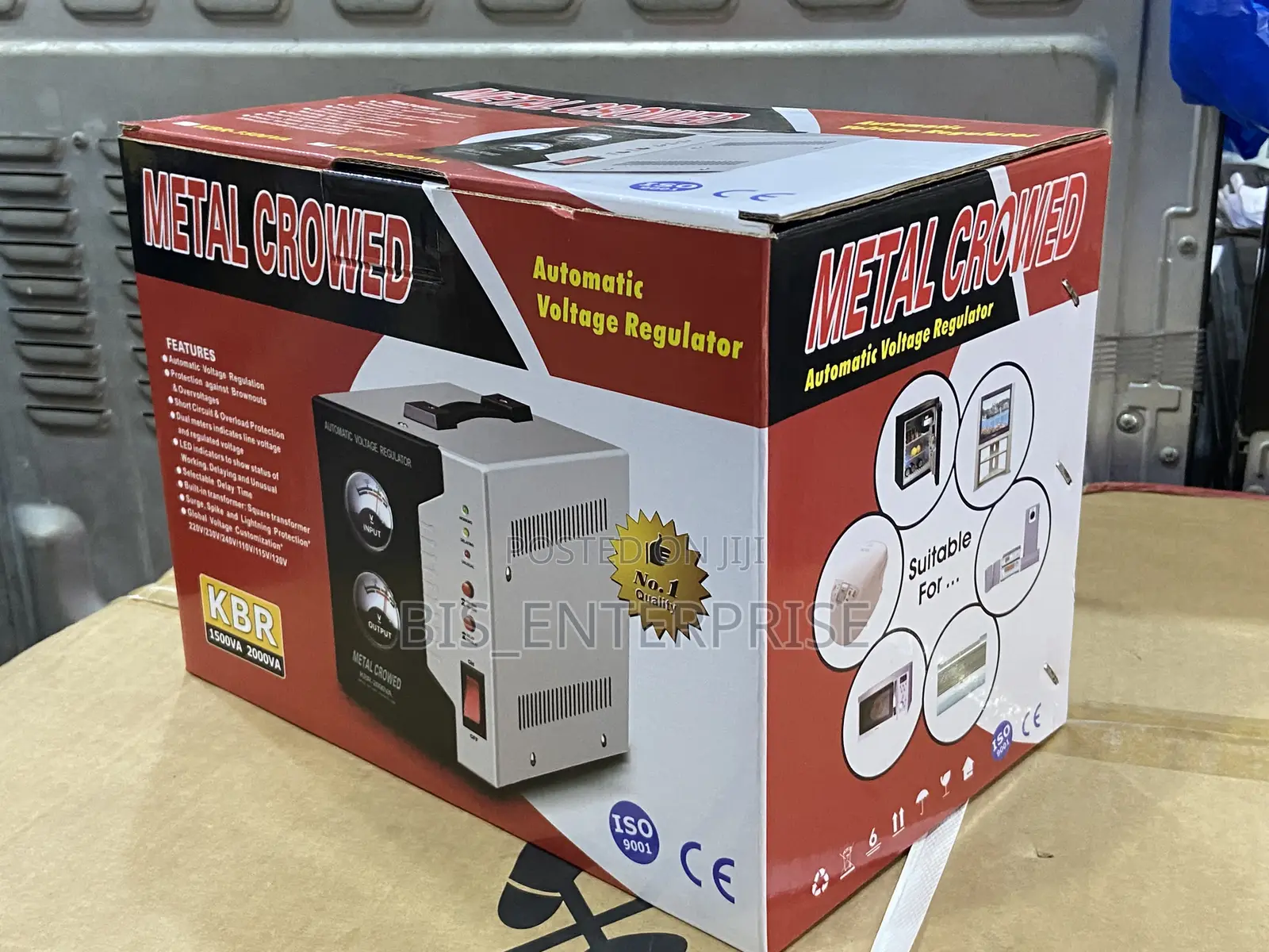 Stabilizer Metal Crowed 2000va Digital Automatic Voltage