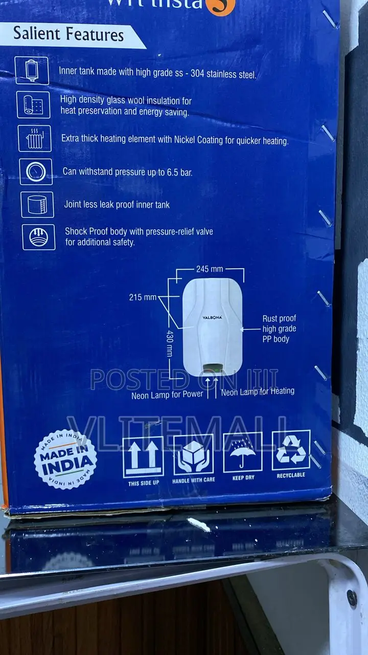 Valbona Instant Water Heater 3ltr