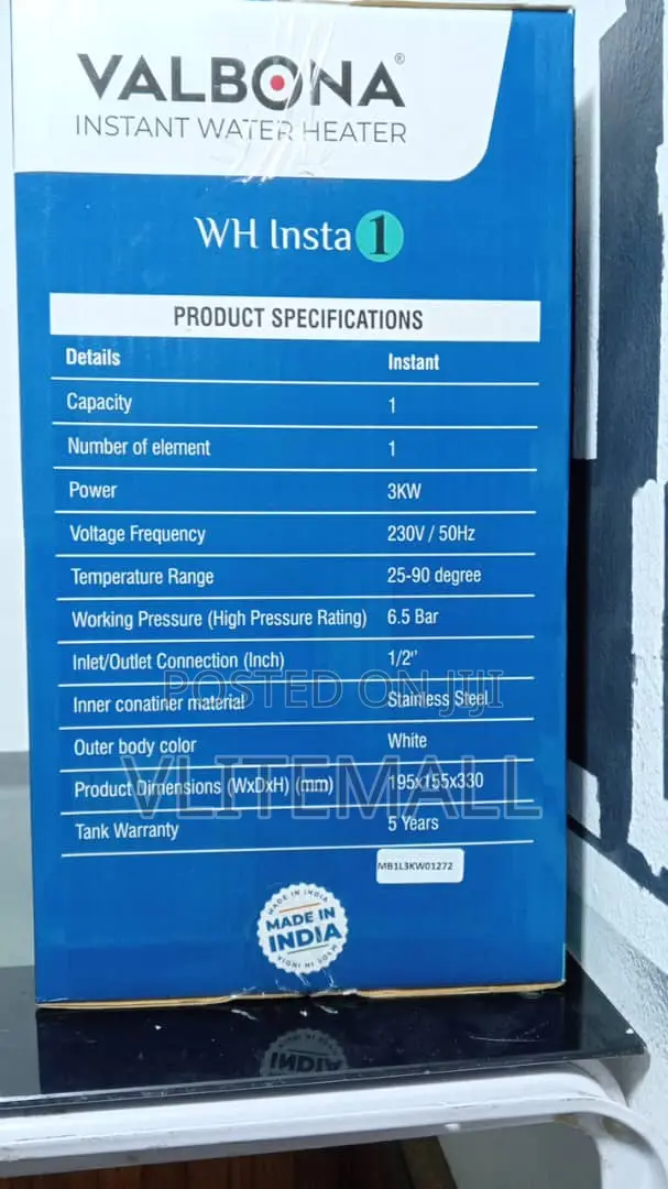 Valbona Instant Water Heater